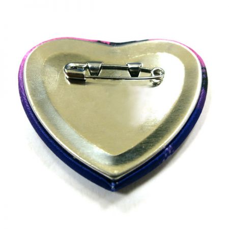 broche de botão de pano personalizado