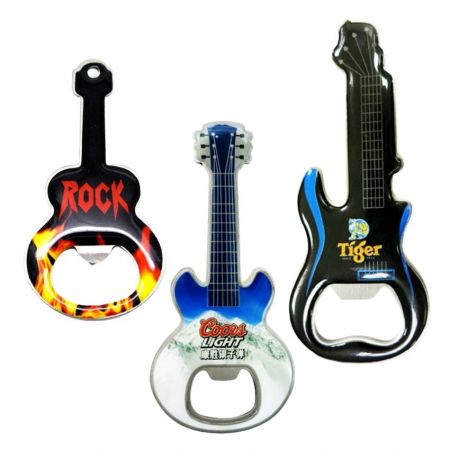 Gitarflaskeåpner med magnet - Gitarflaskeåpner