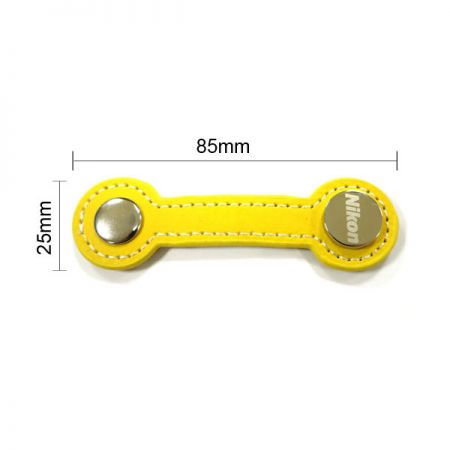 Avvolgitore in pelle per cavi per auricolari