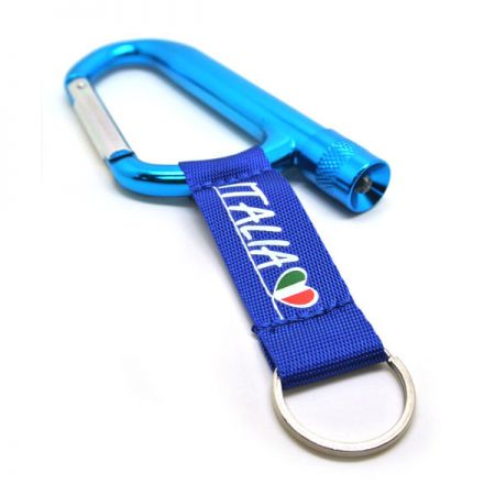 로고가 있는 맞춤형 인쇄 카라비너 키 링