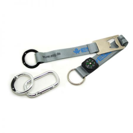 เข็มทิศ เชือกเส้นเล็ก carabiner ที่เปิดขวด ความปลอดภัย