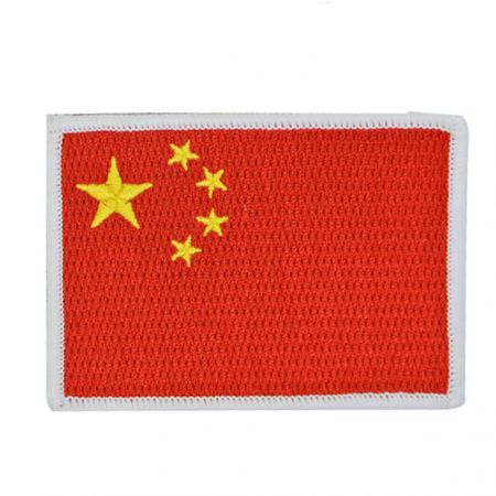 Haftowana naszywka z flagą Chin - Haftowana naszywka z flagą Chin