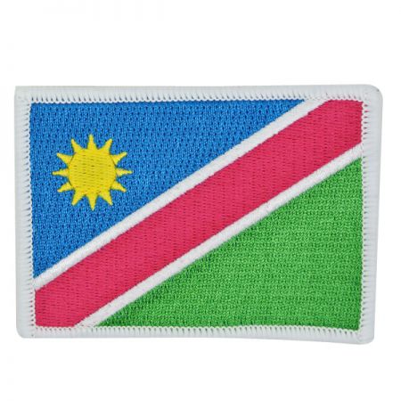 Emblèmes de broderie du drapeau du pays Namibie