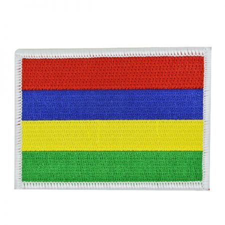 Huy hiệu cờ Mauritius được thêu tinh xảo - Huy hiệu cờ Mauritius được thêu tinh xảo