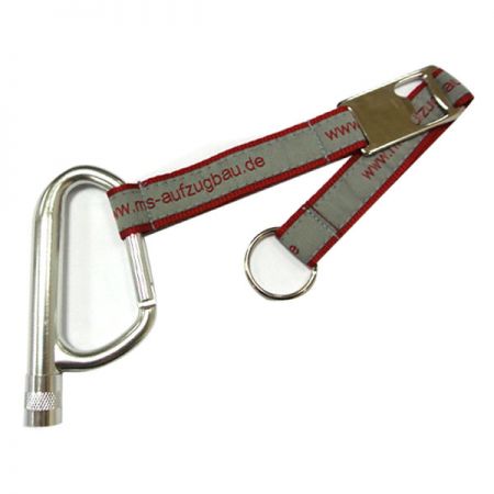 Dây đeo móc khóa LED tùy chỉnh với công cụ mở nắp chai kim loại - Dây đeo móc khóa LED tùy chỉnh với công cụ mở nắp chai kim loại