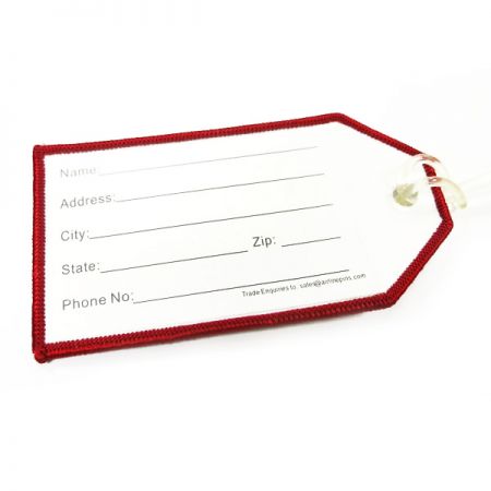 embroidery design cloth luggage tags