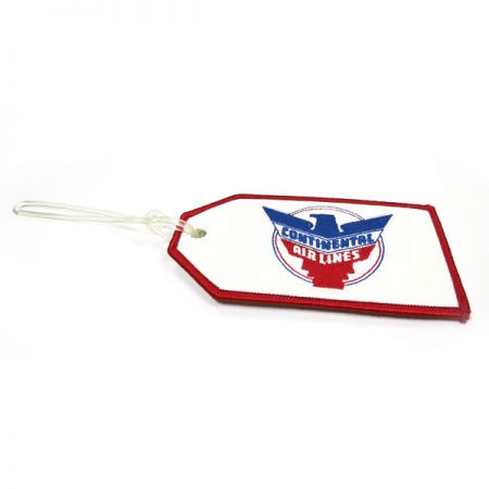 személyre szabott hímzett bőrönd címkék