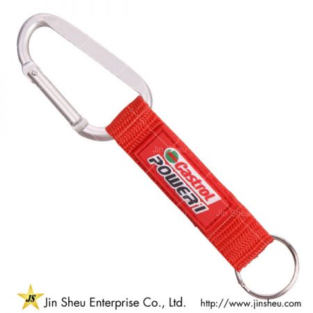 Vásároljon PVC gumi logó karabiner kulcstartót
