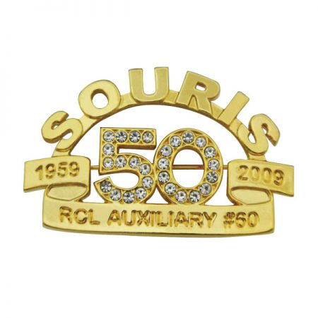 Suvenir Edelstener Reversnåler Produkt - tilpassede strassbrosjer