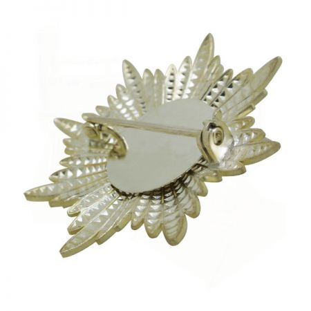 3 Pezzi Spille Decorative di Sicurezza con Fiore di Cristallo