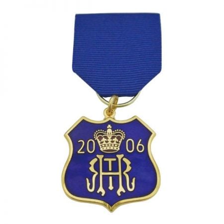 Commemorative Medals With Ribbon Drape - Commemorative Medals With Ribbon Drape