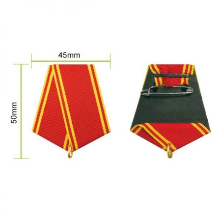 軍用胸部メダルのためのカスタムリボンドレープ