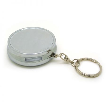 Teräksinen pieni kannettava henkilökohtainen taskutuhkakuppi-avaimenperä
