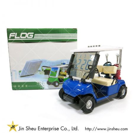 Mini voiturette de golf avec horloge LCD - Voiturette de golf avec horloge