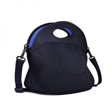 wholesale neoprene lunch tote bag with shoulder strap