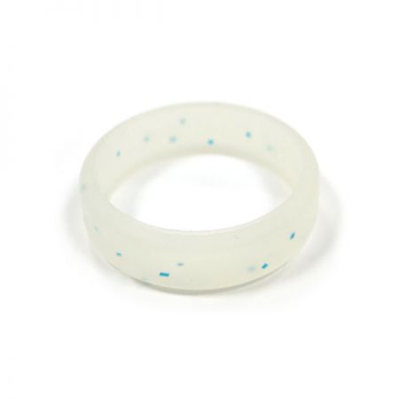 anel de silicone com glitter barato