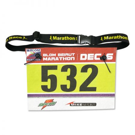 حزام رقم السباق الترويجي للجري