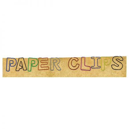 alphabet paper clips