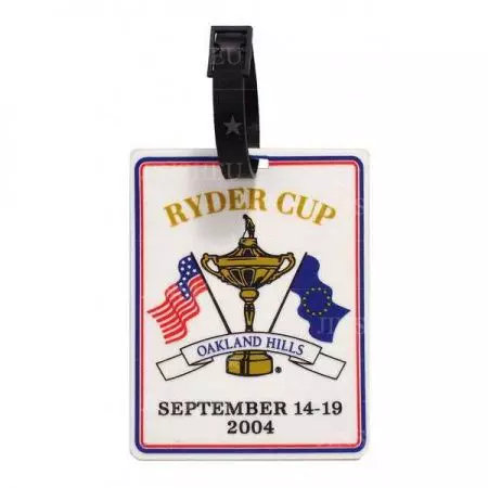 etichette personalizzate in gomma con ID a bandiera per borse