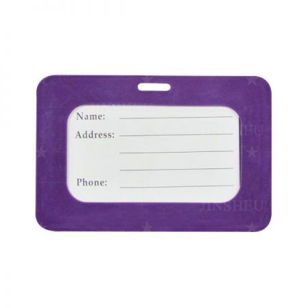 etiquetas de nombre de bolsa de identificación de PVC de goma
