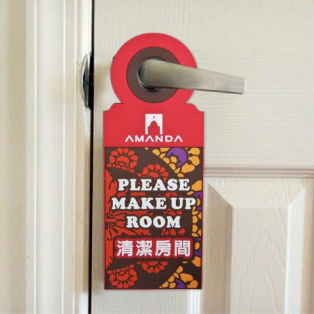 Etiquetas de puerta colgantes de goma personalizadas