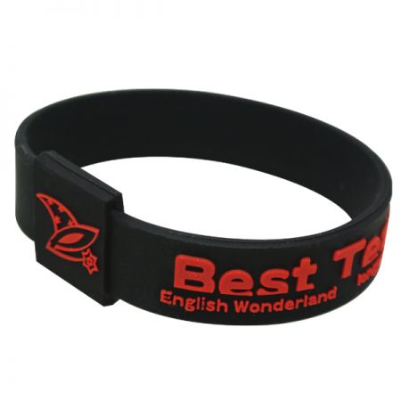 Embossed Bracelets Logo With Colors - Embossed Bracelets Logo With Colors