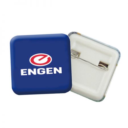 Promotional Square Button Pin - Promotional Square Button Pin