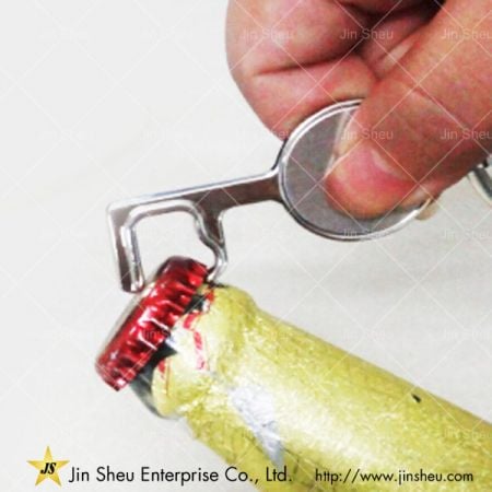 mobile phone stand bottle opener house