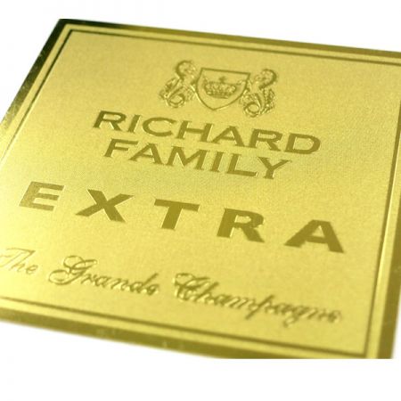gold metal business card