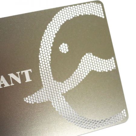 персонализированная визитная карточка из нержавеющей стали