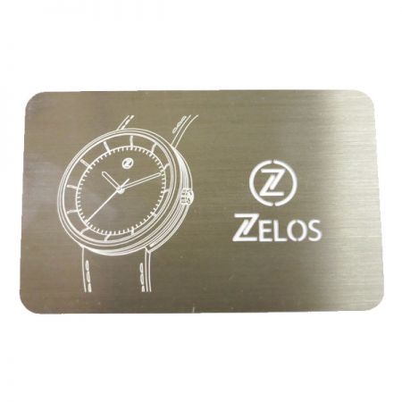 Cartão de visita de metal personalizado - Cartão de garantia de metal de qualidade