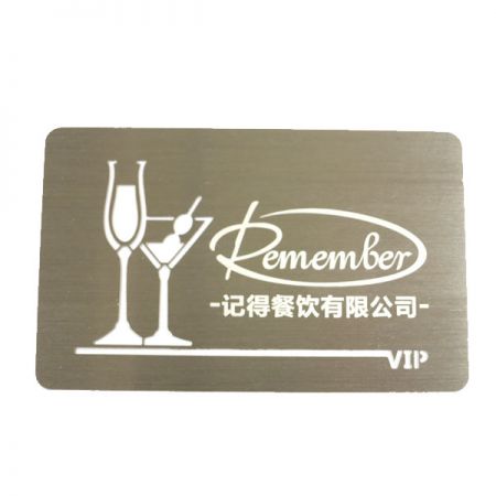thẻ thành viên thép không gỉ - thẻ thành viên VIP