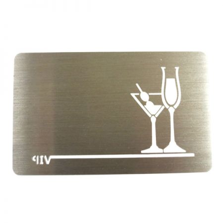 stainless steel business card