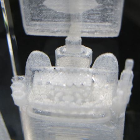 trofeo di calcio in cristallo