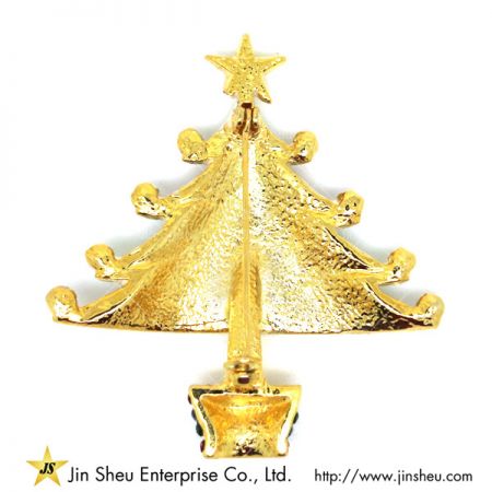 bông tai Giáng sinh với đá rhinestone