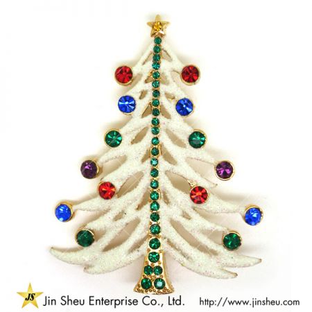 christmas tree brooches for sale - Personalized Christmas Tree Pin