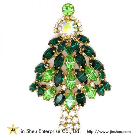 크리스마스 트리 클립 브로치 - 크리스마스 트리 클립 브로치