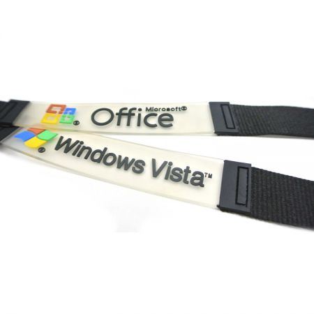 Lanyard With Soft PVC Carabiner Labels