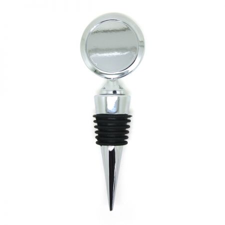 Blank Round Top Wine Stopper - Blank Round Top Wine Stopper