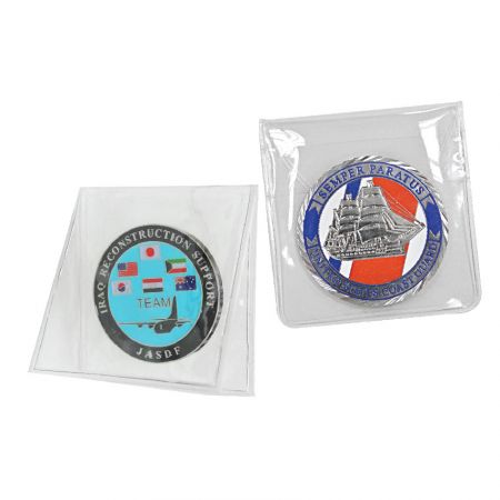 pvc bags for challenge coin