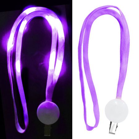 cordões de pescoço LED de lembrança - cordões de pescoço piscantes personalizados com LED