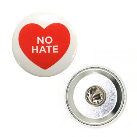 custom round 58mm tin button