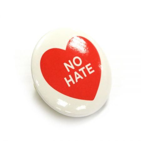 promotional round tin button badge