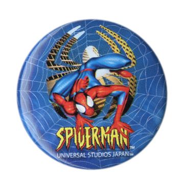 emblema de lata com impressão personalizada do Homem-Aranha da Marvel