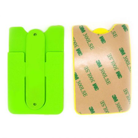 adhesive backing silicone card holder