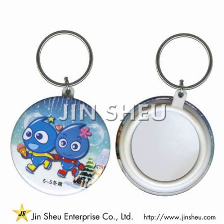 Promotional Mirror Pin Button