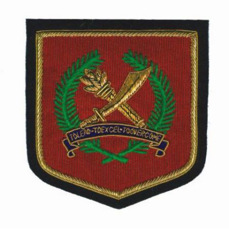 Custom Bullion wire Embroidered Patches - Personalized Bullions