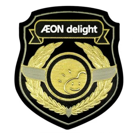 Toppe di sicurezza in TPU personalizzate - Toppa di sicurezza in TPU con dettagli in rilievo di colore oro