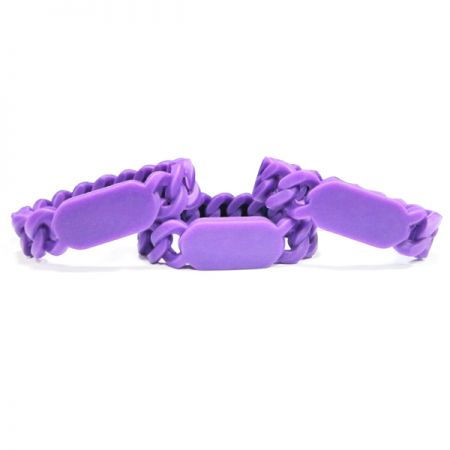 pulseira de silicone trançada personalizada