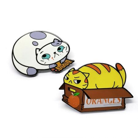 Imitation Hard Enamel Pins with Screen Printing - Imitation Hard Enamel Pins with Screen Printing